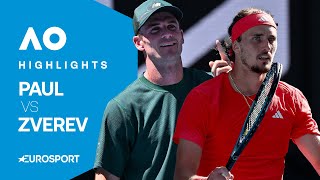 Tommy Paul vs Alexander Zverev | Quarter Final | Australian Open 2025 Extended Highlights 🇦🇺