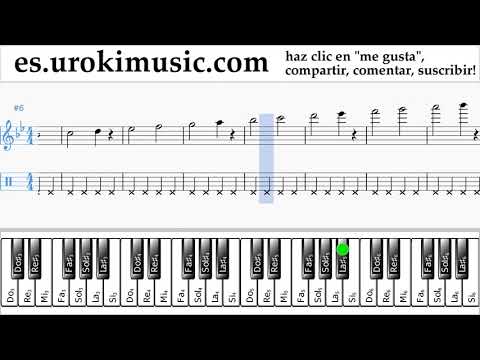 Como Tocar Piano (mano derecha) Major Lazer & DJ Snake - Lean On Tablatura Parte#1 ejercicios um