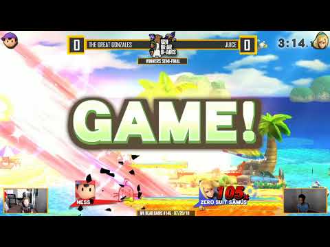 Ultra WBB #145 | The Great Gonzales vs Juice - Winners Semi-Final - Super Smash Bros. for Wii U
