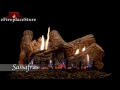 Empire 24" Sassafras Refractory Ventless Propane Gas Log Set and Millivolt Slope Glaze Burner