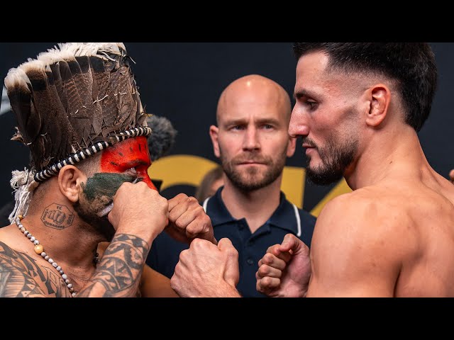 OKTAGON 78 Official Weigh-In (Cologne): Vosgröne, Eckerlin & Dalaslan Face-Offs MMAtown blog post image: OKTAGON 78 Official Weigh-In (Cologne): Vosgröne, Eckerlin & Dalaslan Face-Offs
