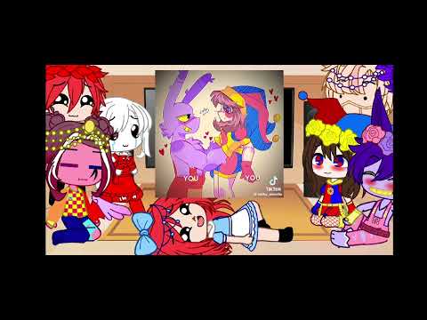 digital circus react 2 *só que melhor* #caine #gangle #jax #pomni #ragatha  #zooble