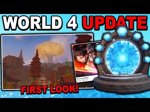 NEW WORLD 4 UPDATE!! in The Forge Roblox