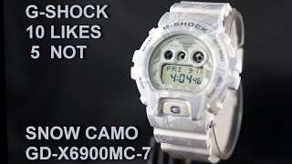 G-Shock GD-X6900MC-7 Oversized Snow Camo Feature Review: What I like, and why I don't