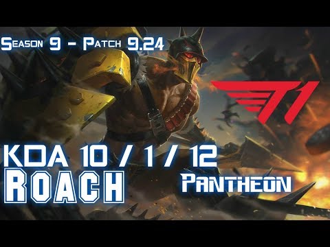 T1 Roach PANTHEON vs IRELIA Mid - Patch 9.24 KR Ranked
