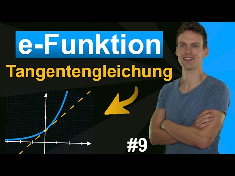 e-functions - Determine the equation of a tangent at a point | Example problem with explanation | #9