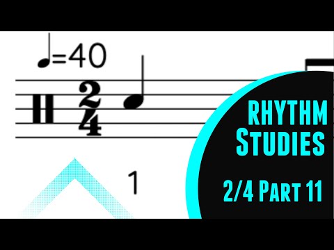 EP0132 - 2/4 Rhythm reading practice without ties or rests (Part 11) - clap and count rhythms