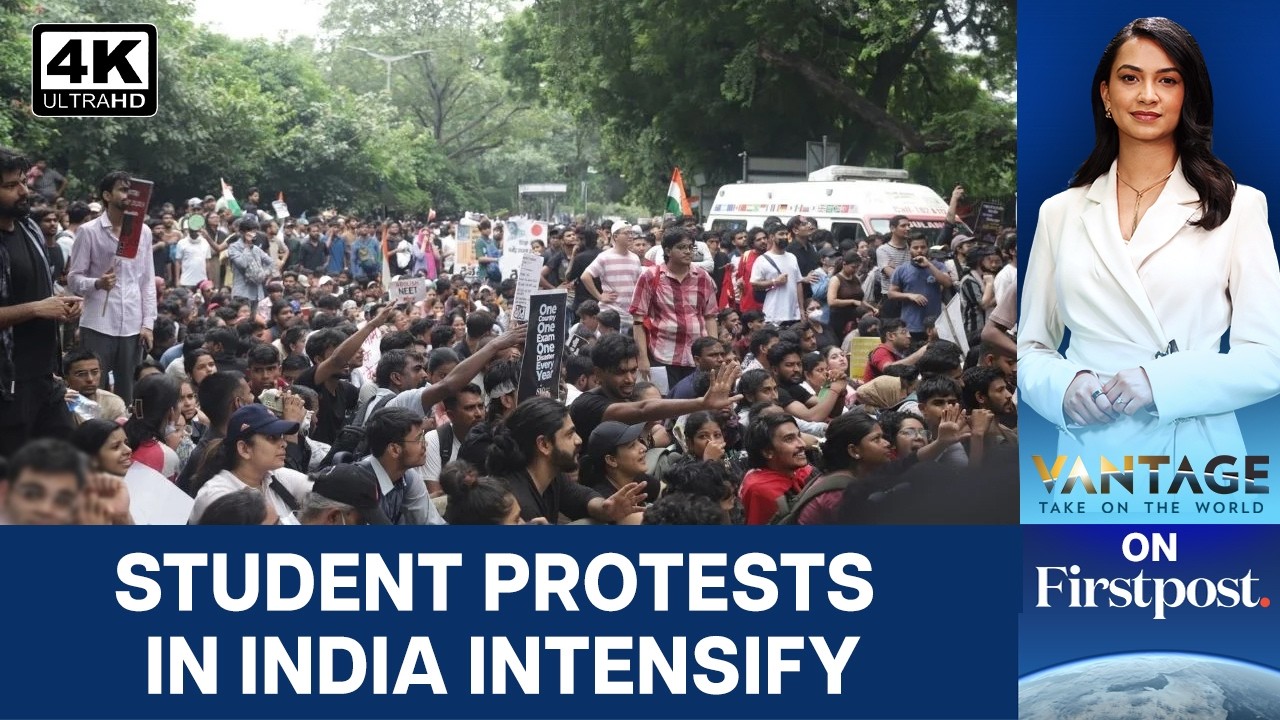 NEET Protests: Indian Students Clash With Police, Agitation In Parliament | Vantage on Firstpost |4K