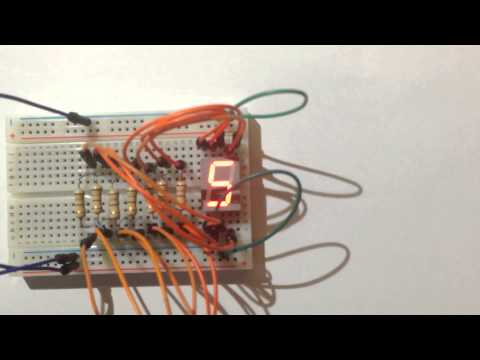 Comandare un display a 7 segmenti con Arduino - conteggio numeri dispari