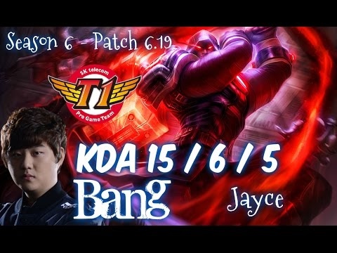 SKT T1 Bang JAYCE vs KLED Top - Patch 6.19 NA Ranked | League of Legends