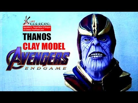 Thanos The Avenger End Game Amazing made  clay molding time lapse tutorial