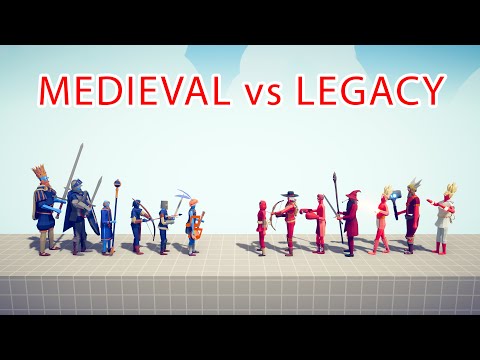 MEDIEVAL Team vs LEGACY Team - Totally Accurate Battle Simulator TABS