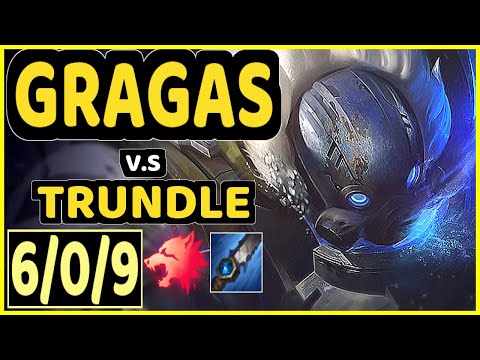 DJOKO (GRAGAS) vs TRUNDLE - 6/0/9 KDA JUNGLE CHALLENGER GAMEPLAY - EUW