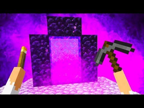 The Nether is Terrifying In Virtual Reality Minecraft Skyblock