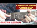 "Amnesia" - 5SOS Guitar Tutorial - 5 seconds of ...