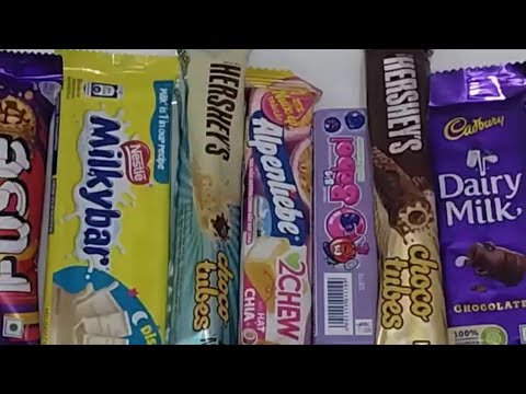 lot's of Crispy Crunchy and Chewy chocolates unboxing # asmr