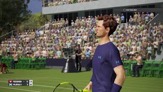 Roger Federer vs Andy Murray  - AO International Tennis (PS4)  Patch 1.27/1.10 Physics Improved
