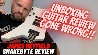 Video thumbnail for Metallica James Hetfield Signature LTD Snakebyte Guitar UNBOXING REVIEW GONE WRONG! by Random Earth