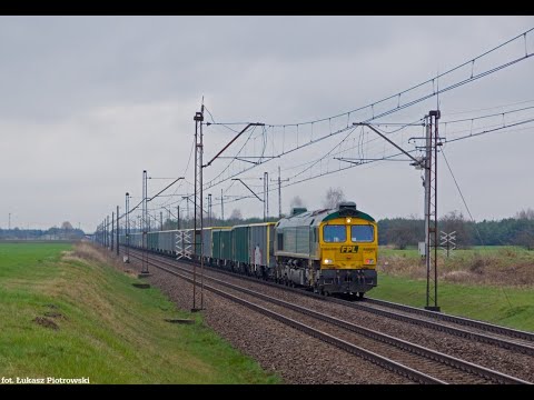 [Freightliner] JT42M-66605 z miksem firmowych węglarek na magistrali węglowej | Bylice Kolonia
