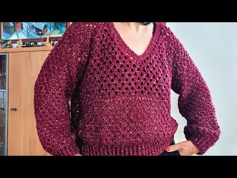 Tutorial croșetat bluză simplă | Model ușor – Partea 1