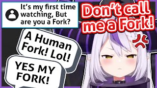 Chat Couldn't Stop Laughing After Someone Mentioned Laplus Looks Like A Fork