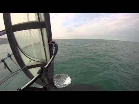 Formula windsurfing - short clip - downwind 2