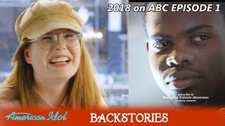 Full Backstory CATIE TURNER &amp; RON BULTONGEZ and end scenes with Family American Idol 2018 Episode 1