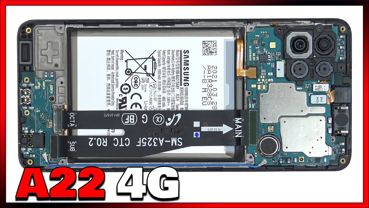 Samsung Galaxy A22 / F22 4G Disassembly Teardown Repair Video Review