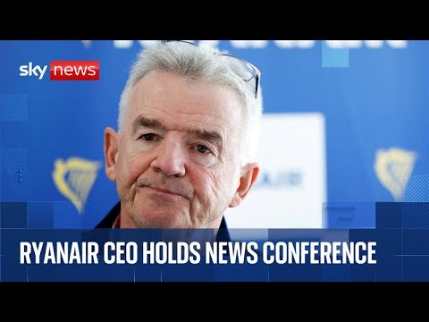 Michael O'Leary addresses Elon Musk spat in Dublin news conference