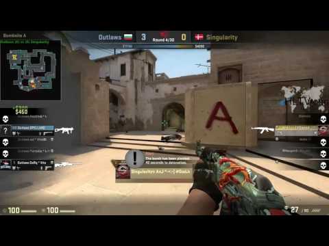 #CSGO #eSports Xmas Cup 2016: #Outlaws vs #Singularity : CeRq with 2 AWP kills on MIRAGE