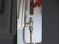 How to fix a radiator not getting hot! Check the valve and give it a tap! #plumbing #diy #howto
