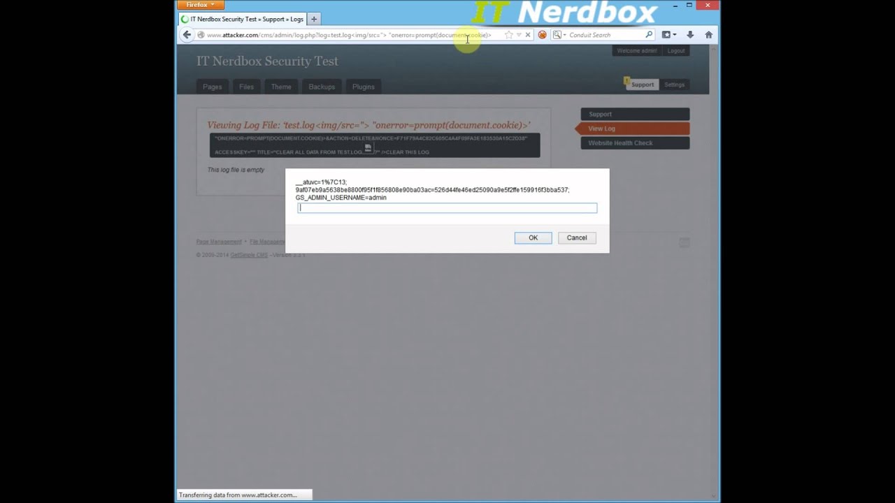 GetSimple CMS v3.3.1 Multiple Vulnerabilities