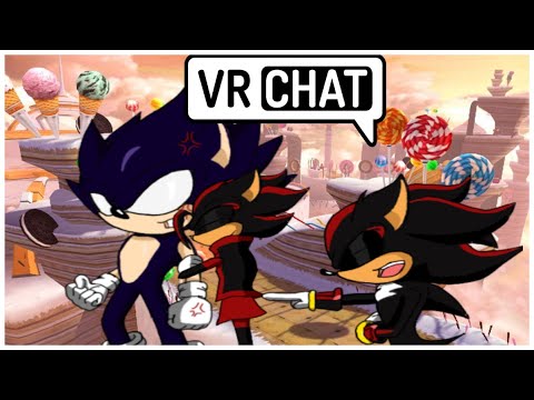 Movie Sonic Meets Fleetway In VR CHAT!! 