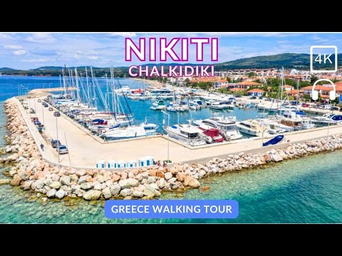 Nikiti Chalkidiki Greece Walking Tour: Marina, Town, Beach Vibes | POV Nomad