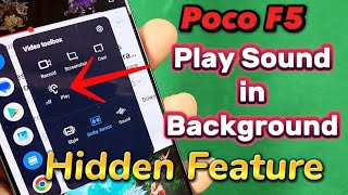 how to enable background stream play Poco F5 phone MIUI 14 hidden feature | video toolbox