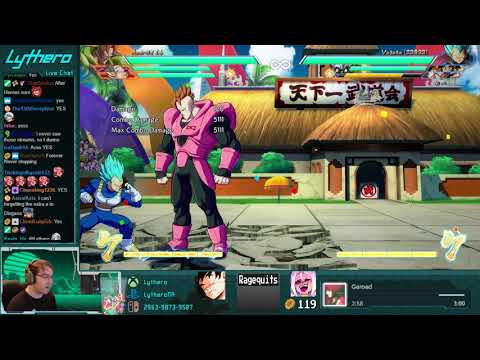 Dunking in DBFZ, but I'm forced to stream Sonic Heroes if the next emote is reached