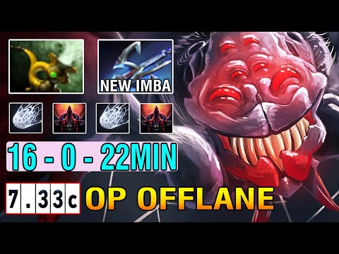 Back To Meta Offlane [Broodmother] 1vs5 With This Build Pipe + Harpoon Too OP 1Min-1Kill Dota2 7.33C