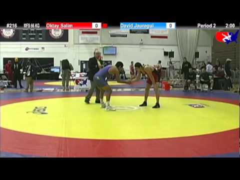 Schultz MFS 66 KG Champ. Round 1: Oktay Salim (Bulgaria) vs. David Jauregui (Mountaineer)