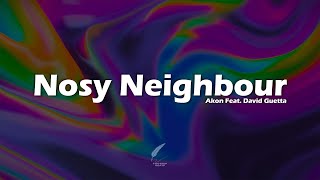 Nosy Neighbour (Taking It Off) - Akon ft. David Guetta | Lyrics Video