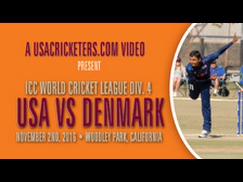 USA vs Denmark at 2016 ICC World Cricket League Division 4 – USA Bowling Part 3