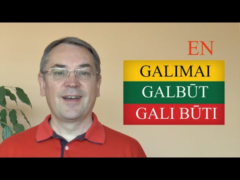 LITHUANIAN LESSON 157 - MAYBE - GALBŪT