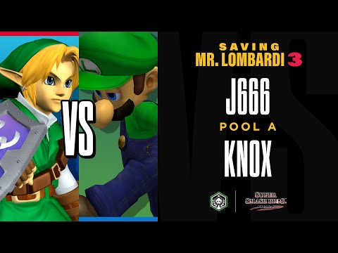 SAVING MR. LOMBARDI 3 - J666 (Link) vs Knox (Fox) - SSBM - Pool A