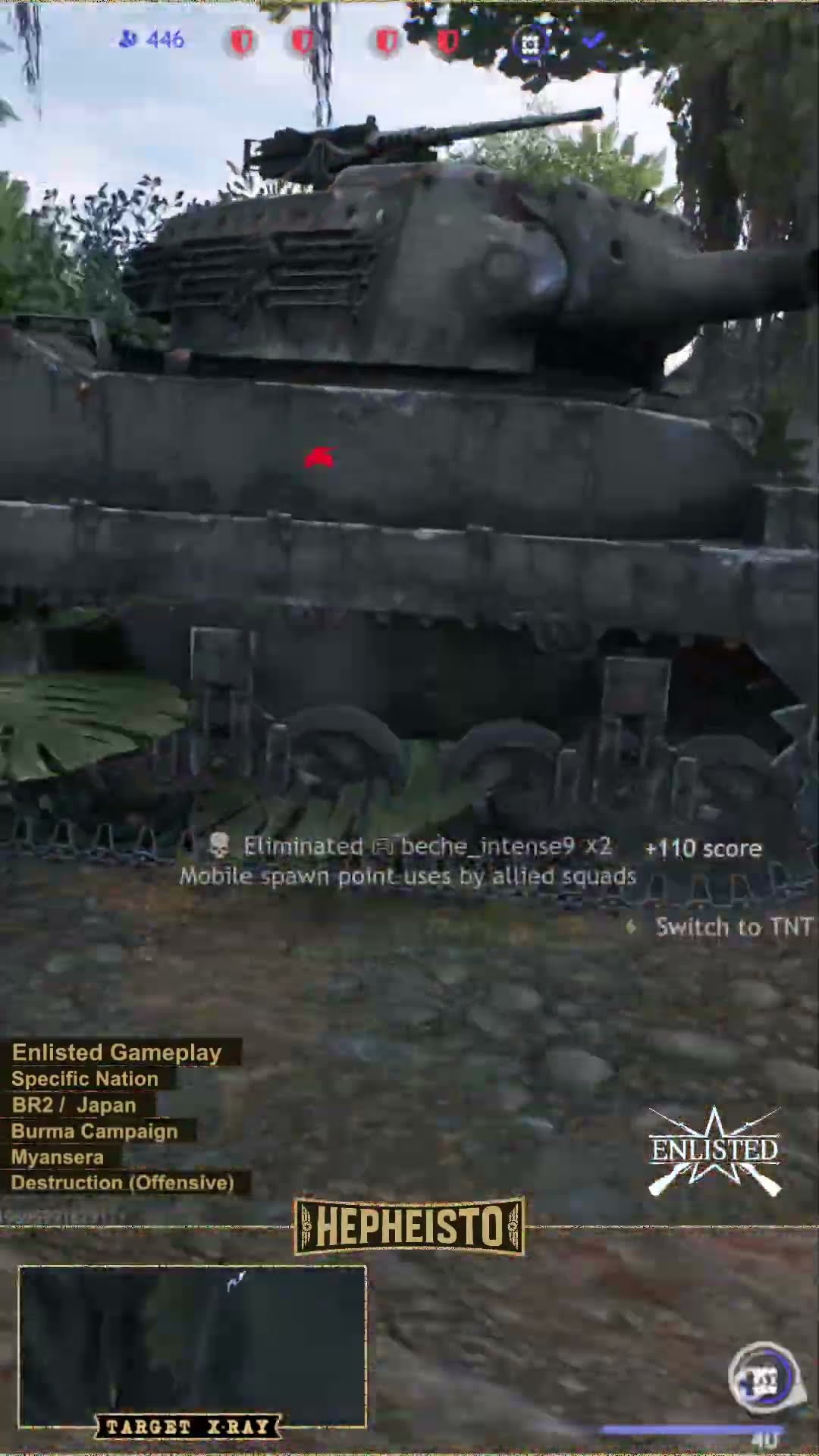 Guerilla eliminates Tank M8 Scott with TNT Charge
