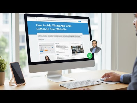 How to Add WhatsApp Chat Button to Your Website  FREE  Simple Setup Guide