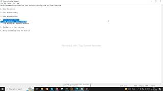 Film Suggestion System Utilizing Deep Learning and Machine Learning Machine Learning and Deep Learning Implemented with Python