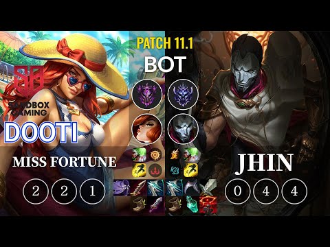 SB DooTi Miss Fortune vs Jhin Bot - KR Patch 11.1