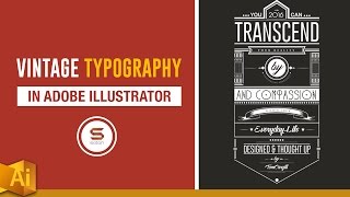 MAKING TYPOGRAPHY ART VIDEO - Custom Vintage Typography Art In Illustrator
