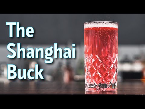 Shangai Buck Highball with Rum, Lime, Ginger Ale and Grenadine