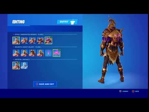 Undefended Menace Flame and Heavy Helmet plume unlocked