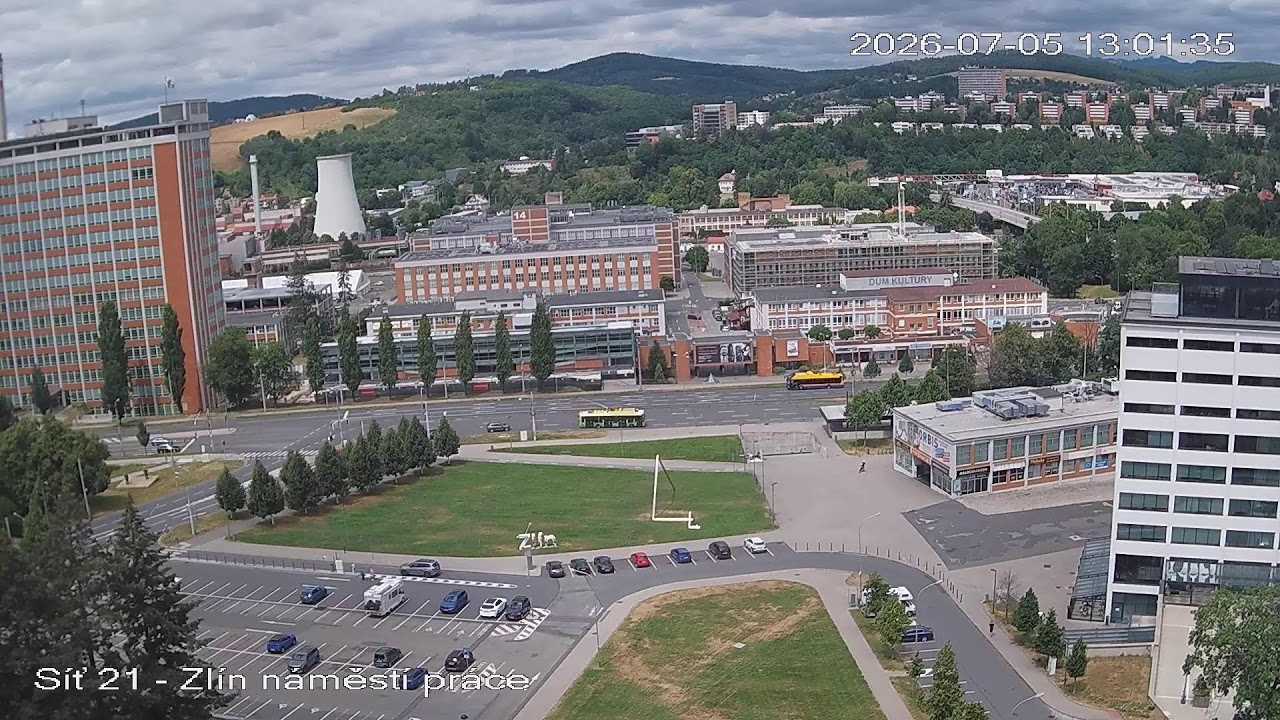 Live webcam view of náměstí Práce Panorama View